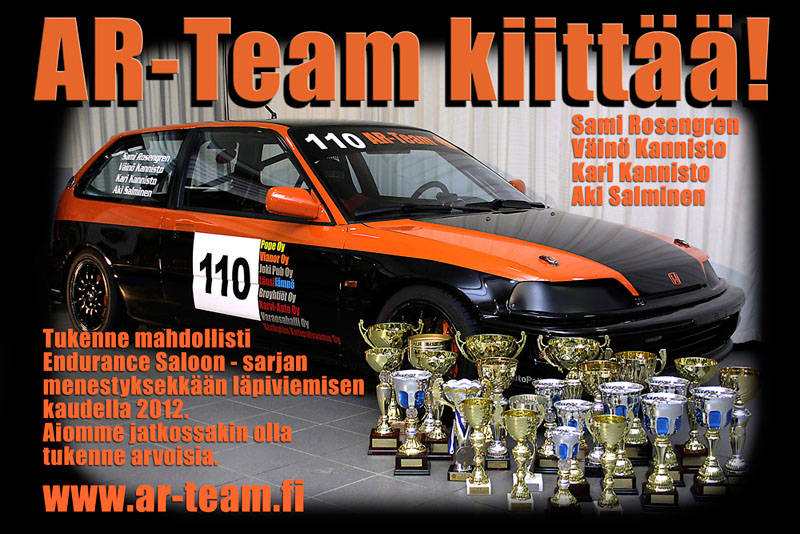 Ar-Team kiittää kaudesta 2012